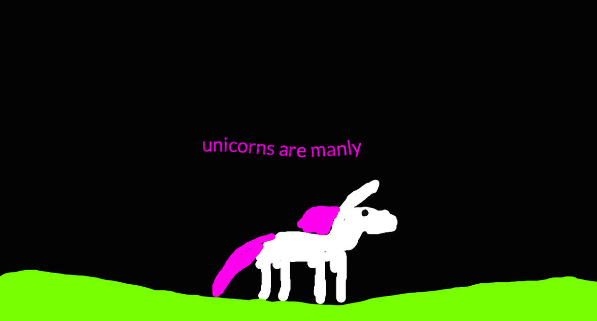 unicorns are manly by DarknessKing621 on DeviantArt