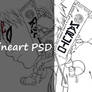 Naruto Artbook:Naruto Gaara and Sasuke Lineart PSD