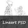 Fairy tail 388 : Saber thooth Lineart [PSD]