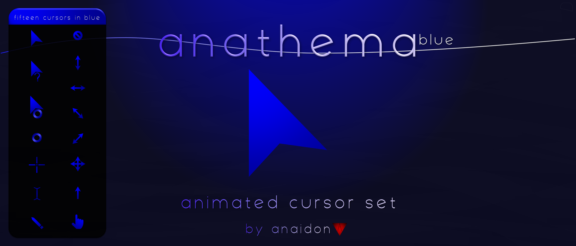 Anathema Blue Cursor by Anaidon-Aserra on DeviantArt