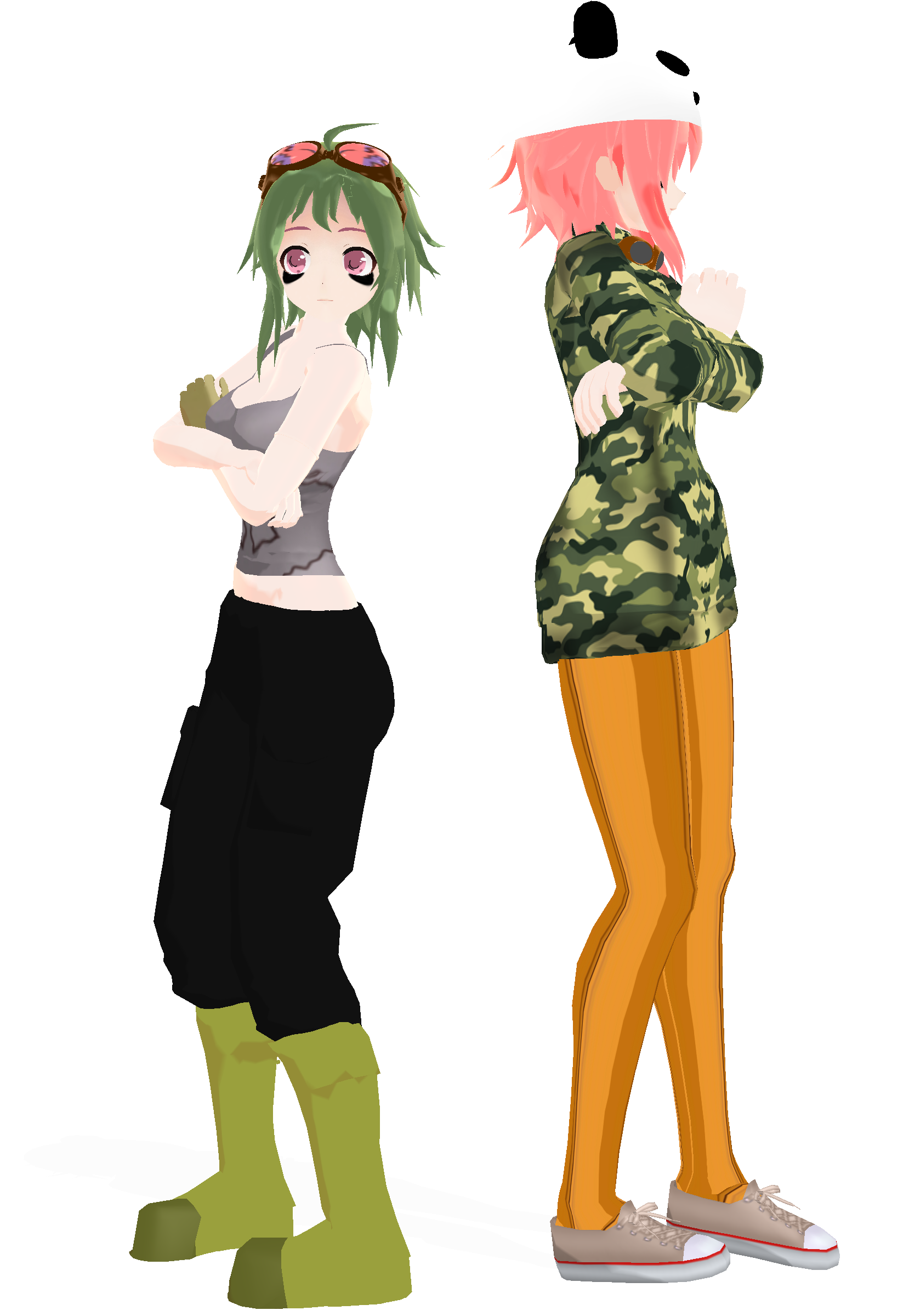 [MMD] Panda Heroes + DL by narukamii on DeviantArt