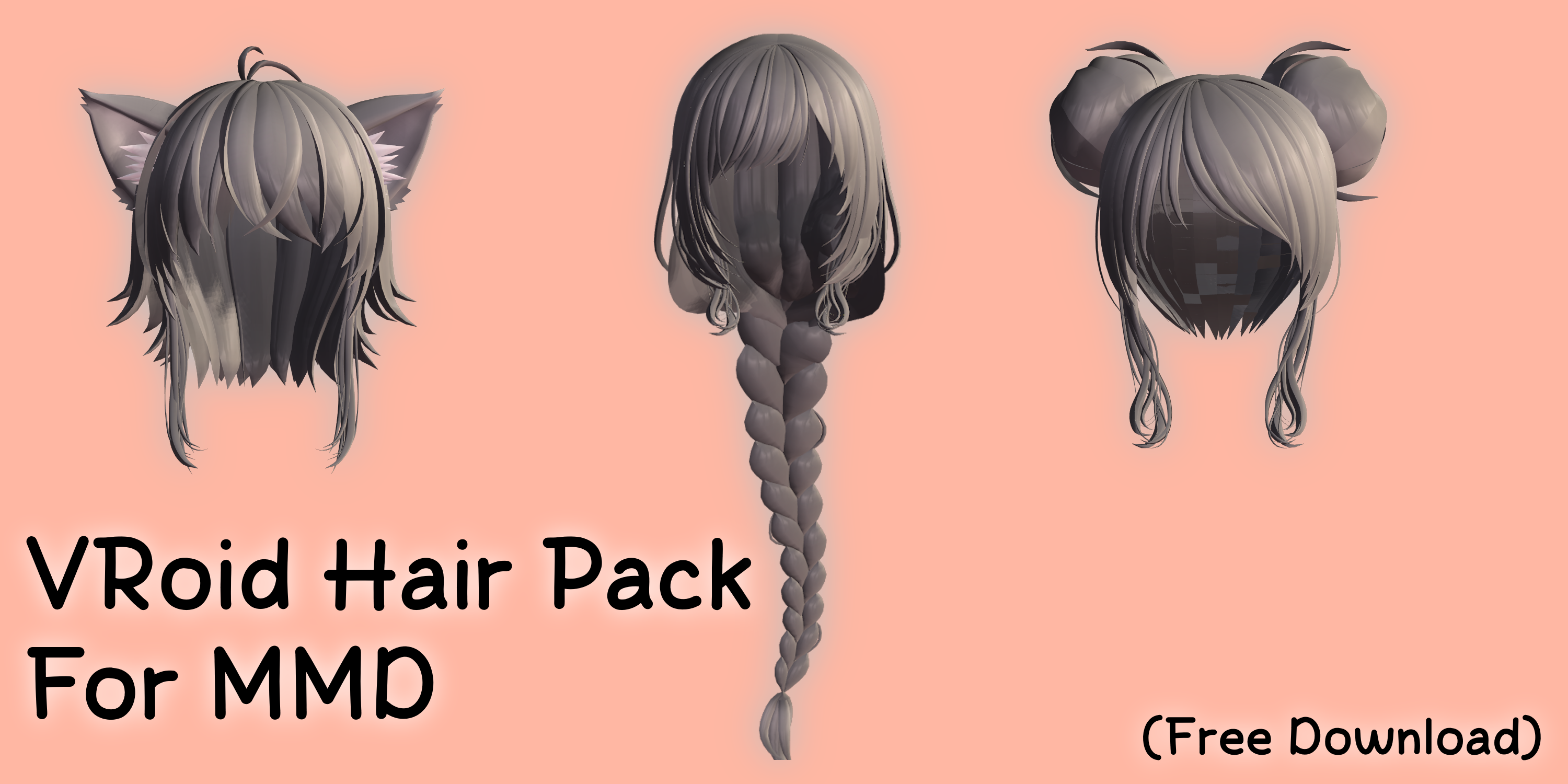 [MMD Parts] VRoid Hair Pack 2 by PaciSystem on DeviantArt