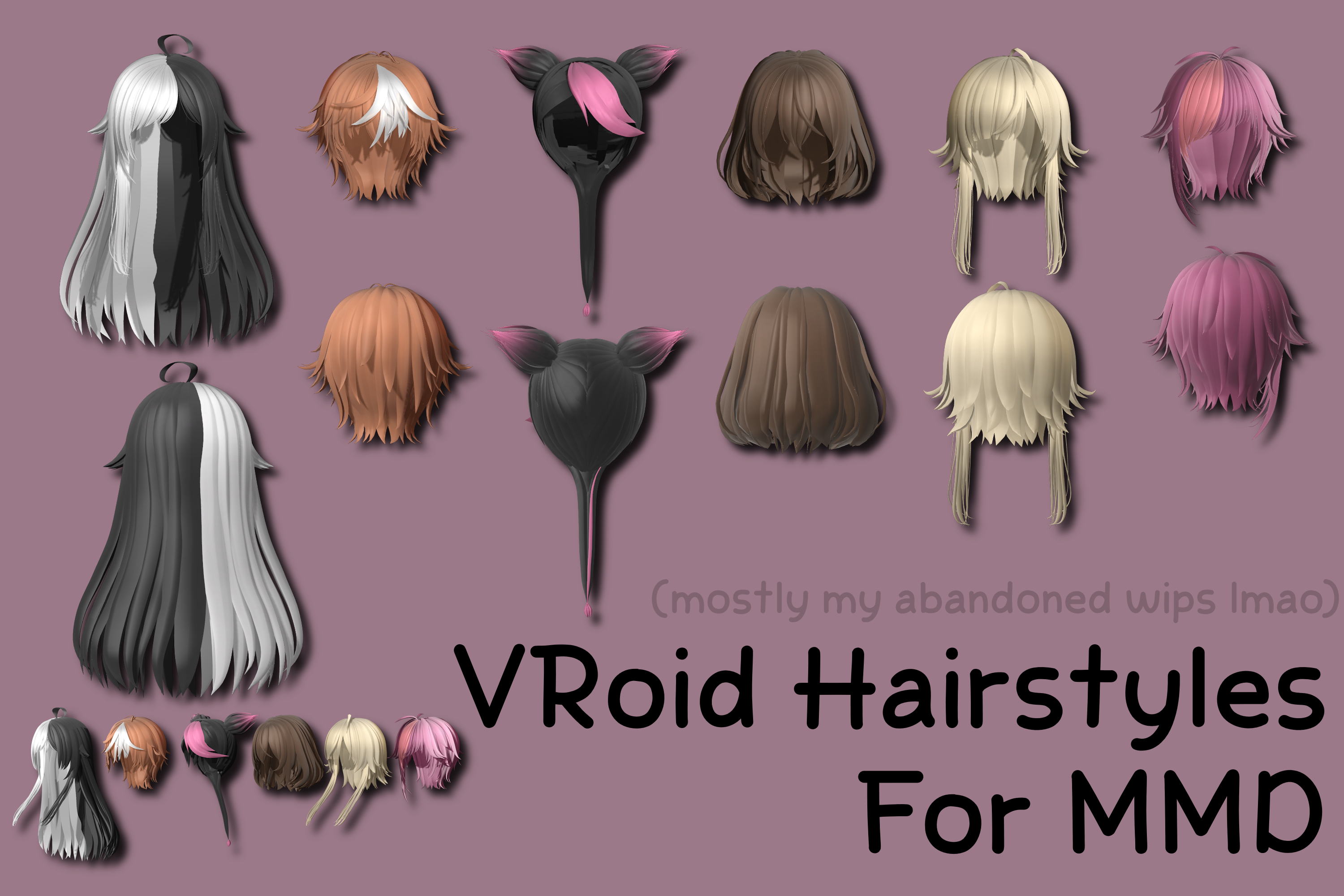 [MMD Hair] VRoid Hairstyles Pack [+DL] by PaciSystem on DeviantArt