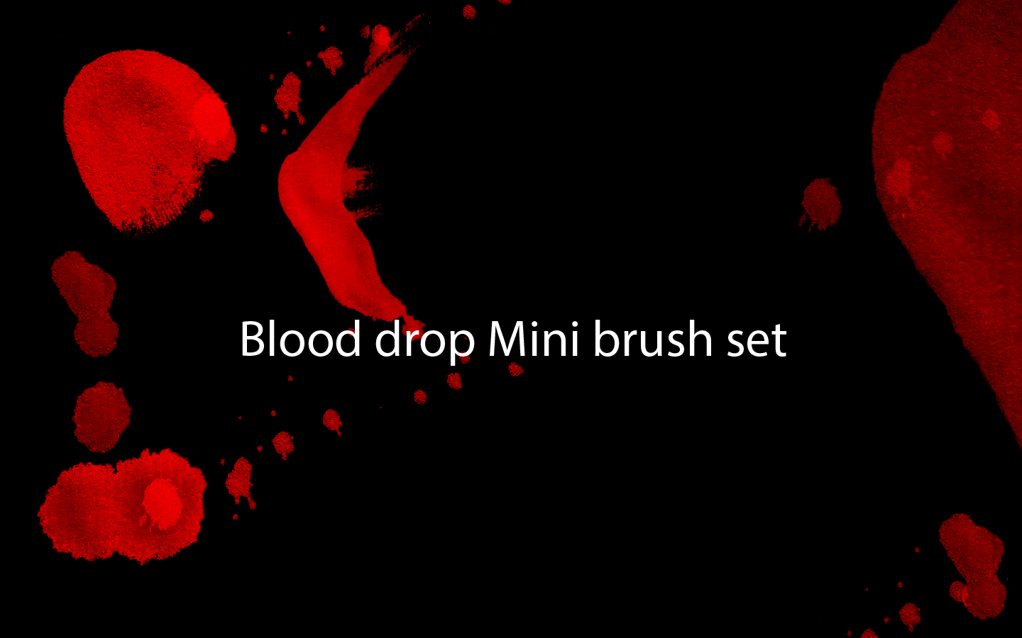 Blood drop mini brush set