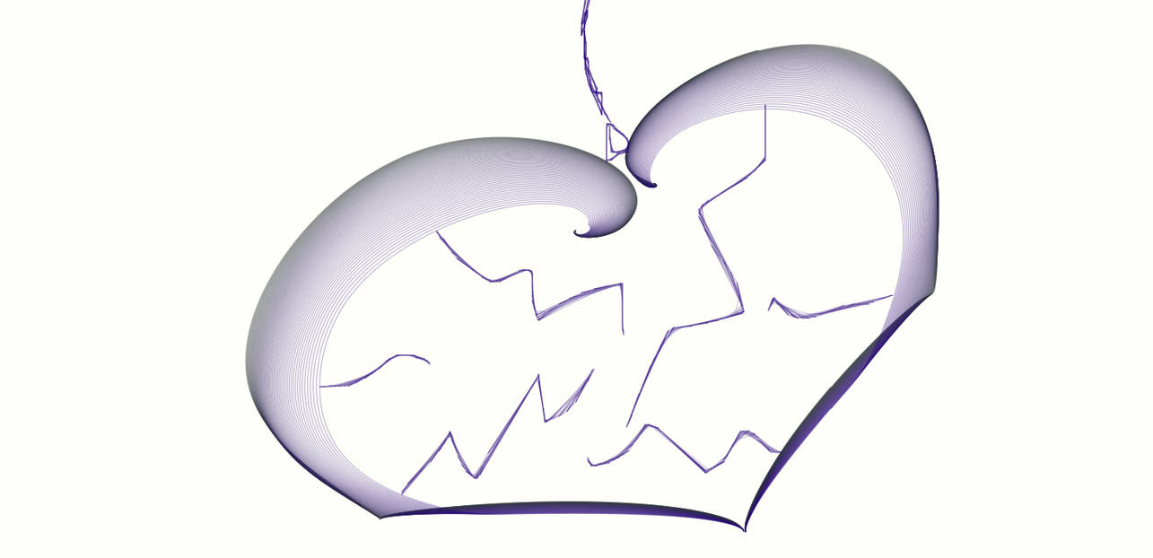 Locket broken heart Clearance