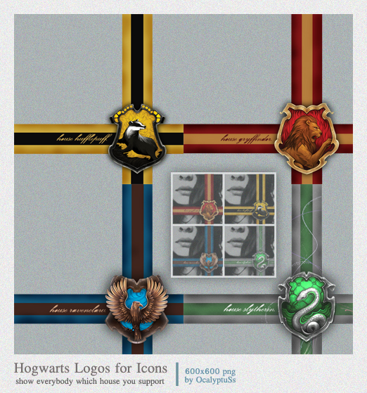Hogwarts House Logos Printables