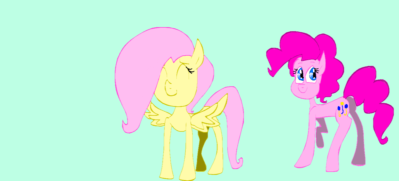 Fluttershy and Pinkie Pie by LittleJuli on DeviantArt