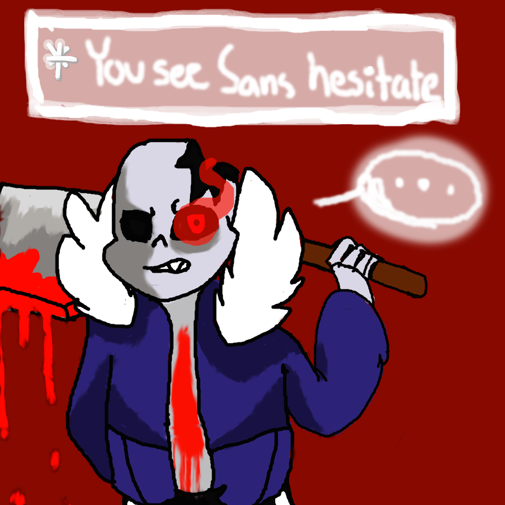 Horror Sans drawing by xNightingx on DeviantArt