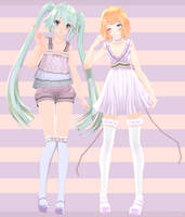 Tda_Summer_Rin_and_Miku [DOWNLOADS!]