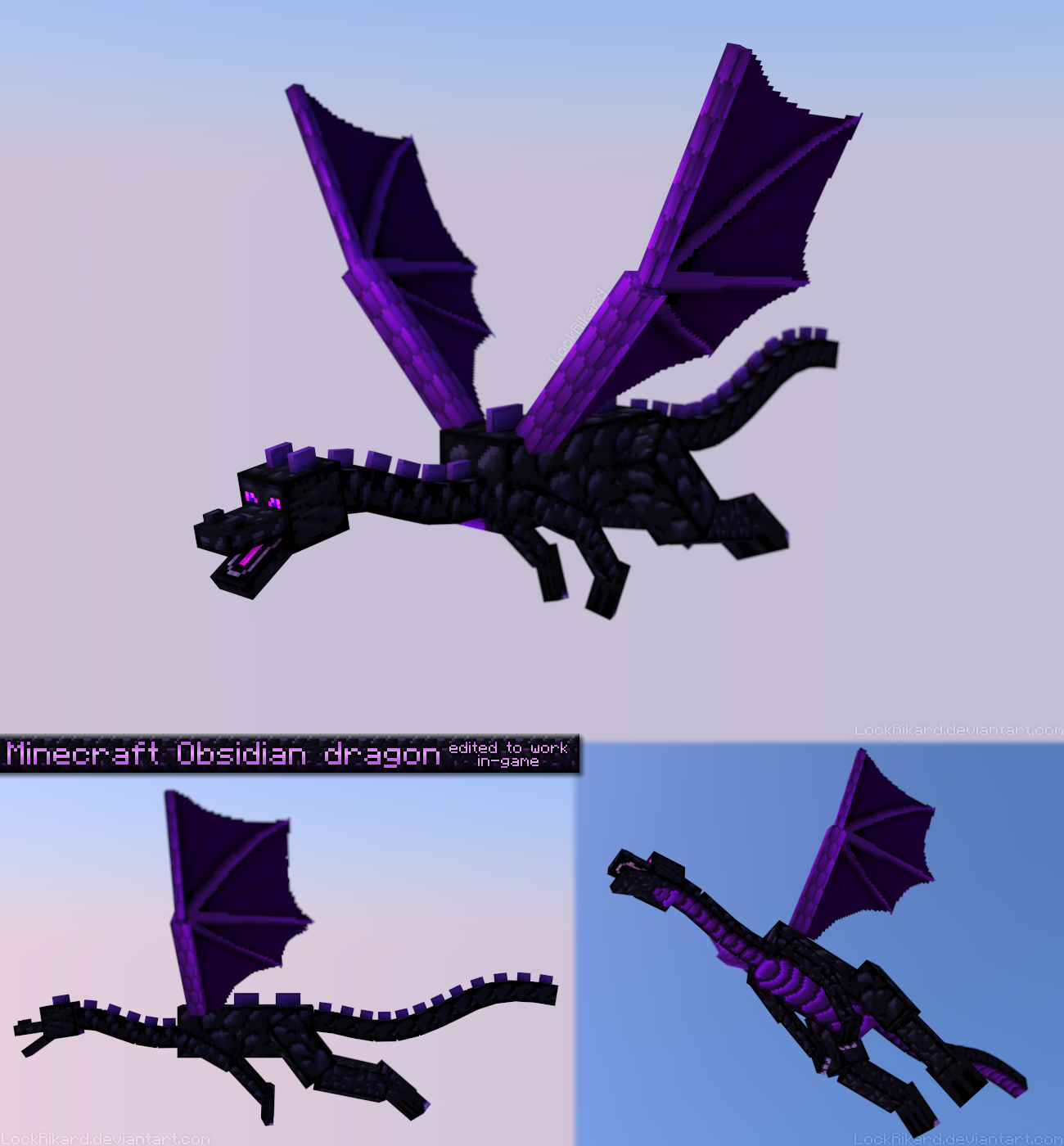 Minecraft Obsidian Swords by DBZ2010 on DeviantArt