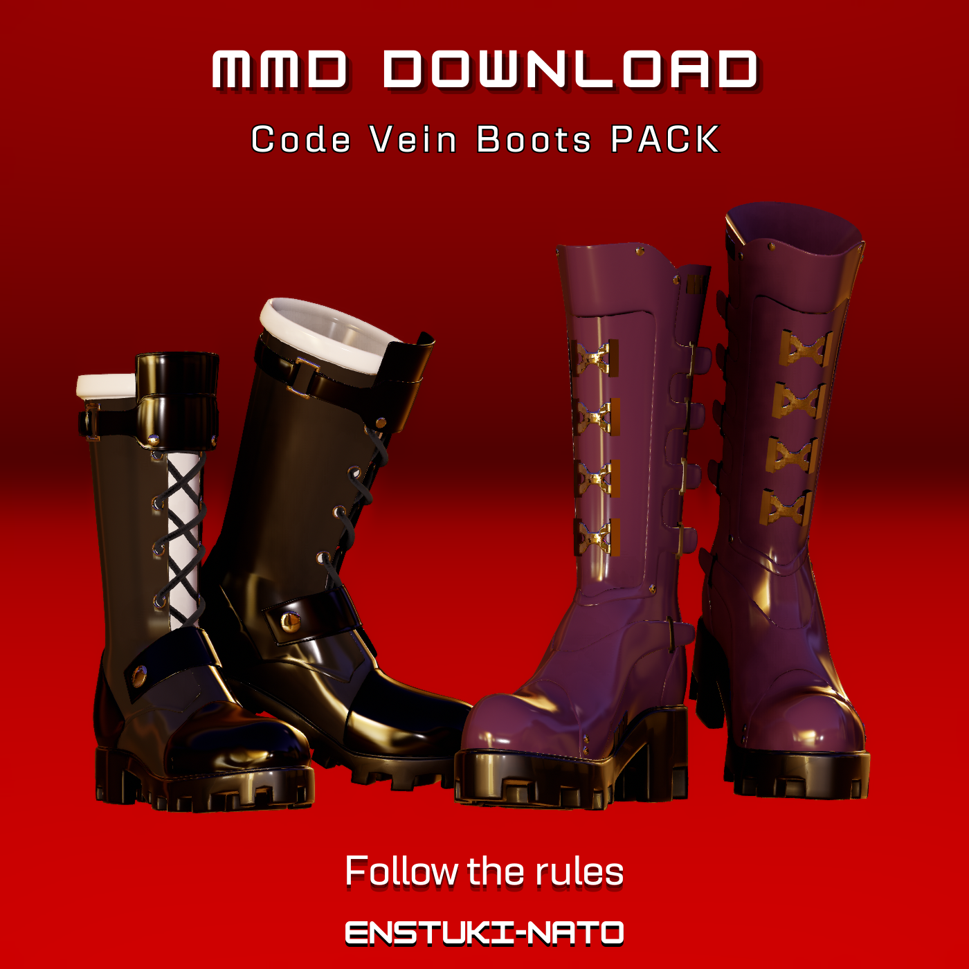 [MMD +DL] Code Vein Boots (male v.) PACK by Enstuki-NATO on DeviantArt