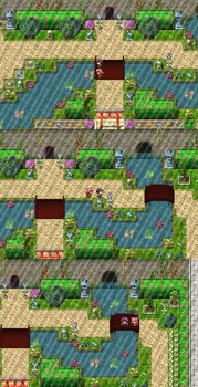 Japanese Style Bridge - RPG Maker Tile-set