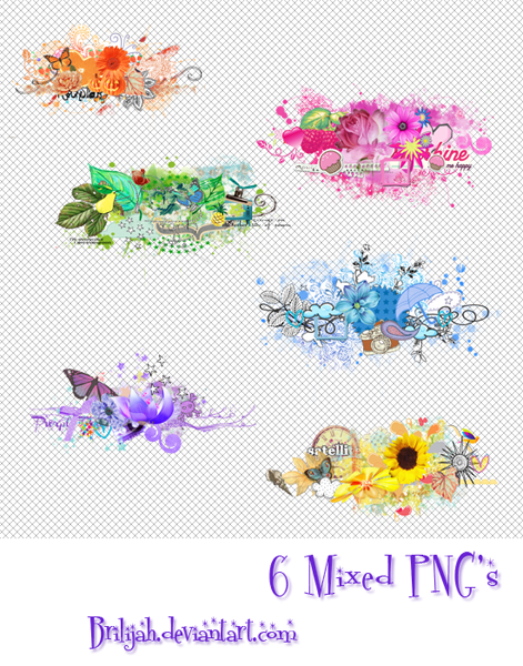 6 Mixed PNG's