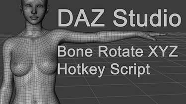 Freebie : Daz3D Genesis8 RotateXYZ Hotkey