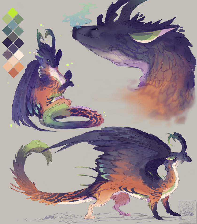 Dragon OTA [CLOSED] by Midnier on DeviantArt