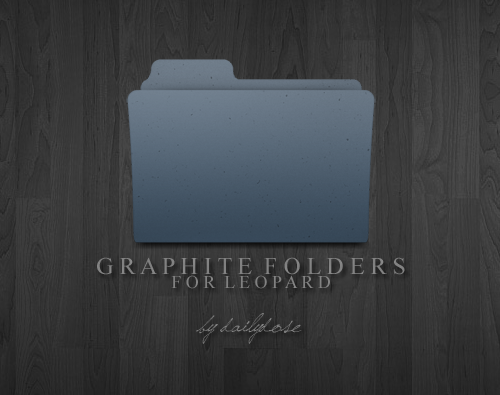 Graphite Folders for Leopard