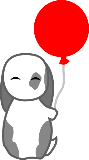 Happy Bun-bun with Balloon