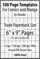 100 Free Page Templates for Comics and Manga