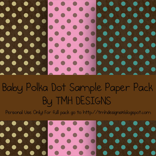 Baby Polka Dot Sample Paper Pack by frenzymcgee on DeviantArt
