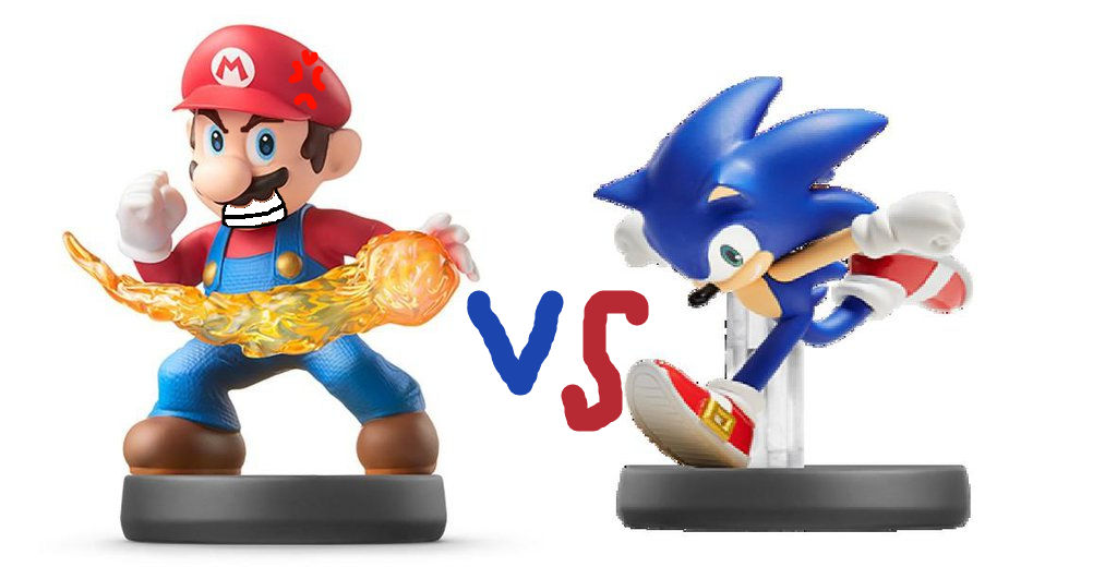 Mario Amiibo Vs Sonic Amiibo by Tizlam97 on DeviantArt
