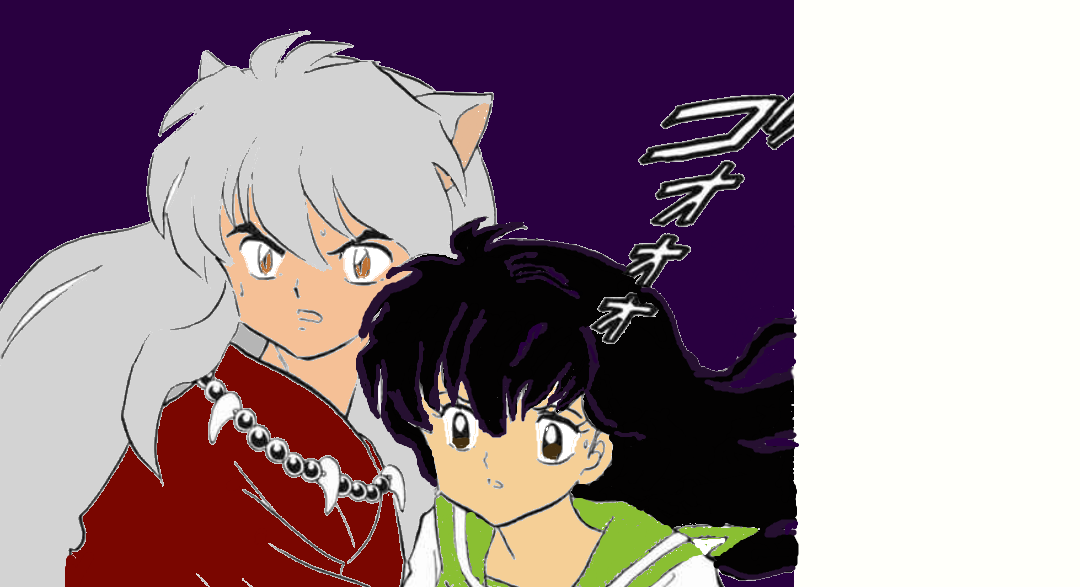 Inuyasha and Kagome (Color scan) by KagomeHigurashiii on DeviantArt