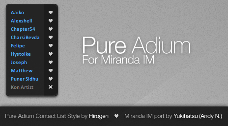 Pure Adium for Miranda IM