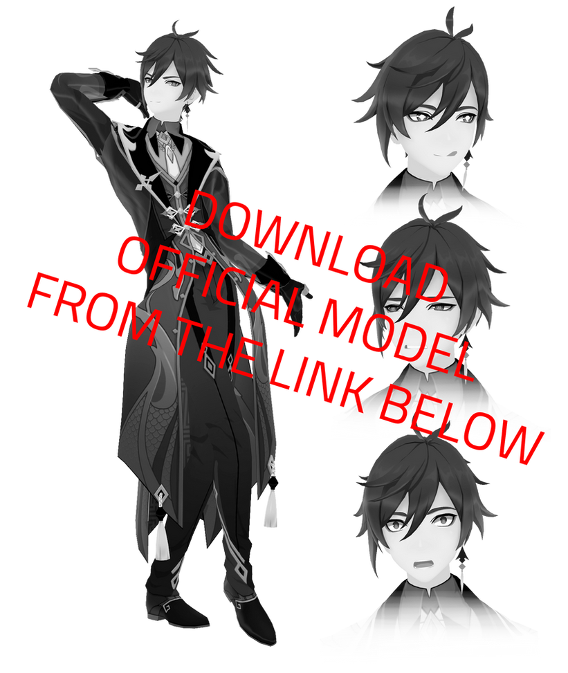 Mmd Model Dl Zhongli Genshin Impact By Marifoxchan On Deviantart