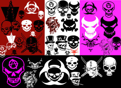 Skull brushes for PSP