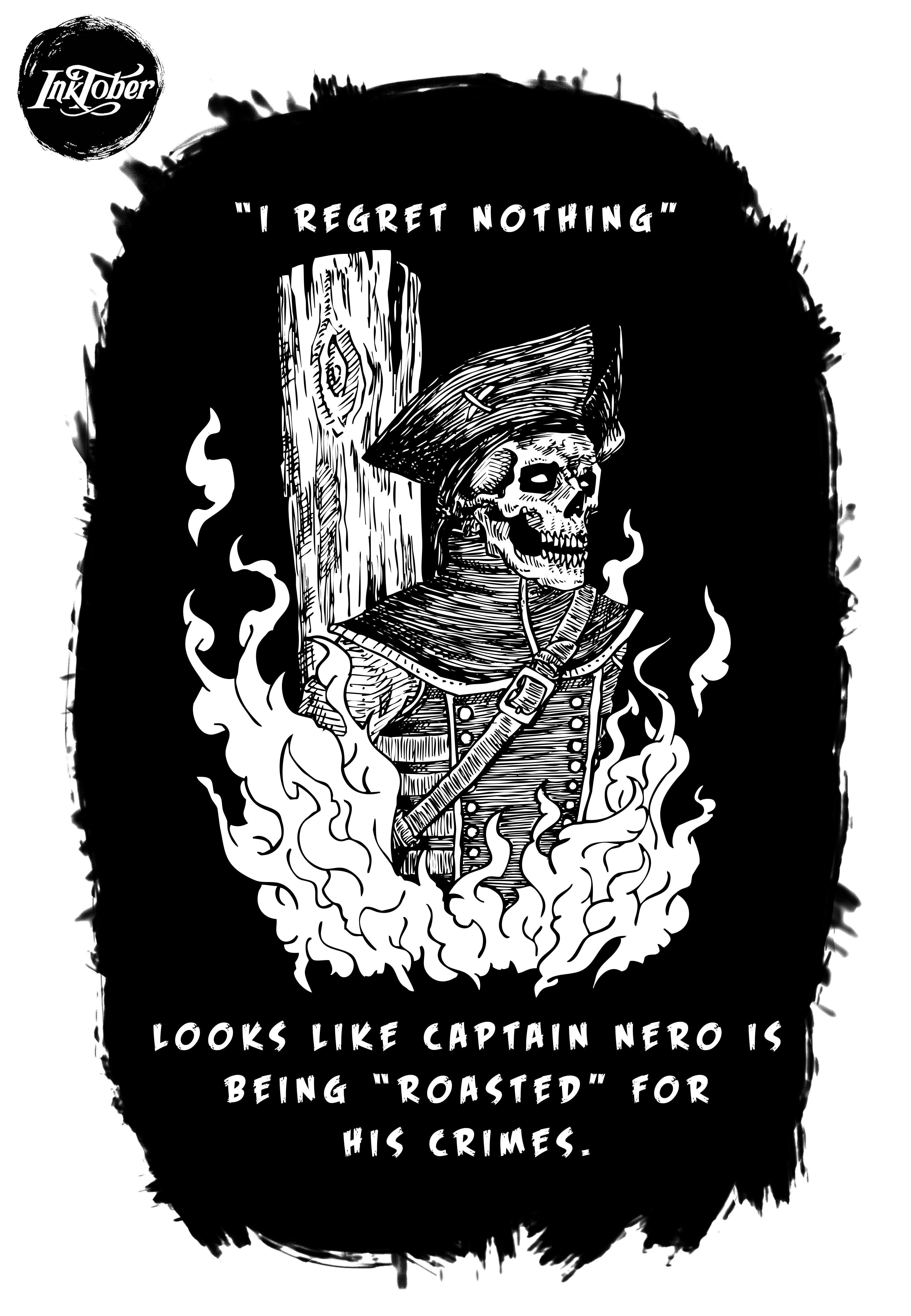 Inktober Day 3: Roasted by DireAnvil on DeviantArt