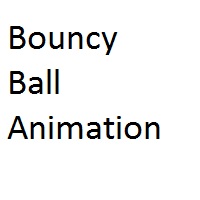 Bouncy ball animation