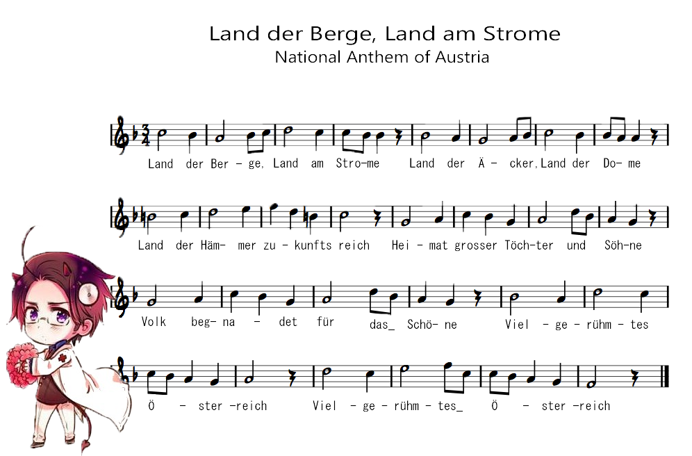 Land Der Berge Land Am Strome Austrian Anthem By Graciethehalfwolf16 On Deviantart