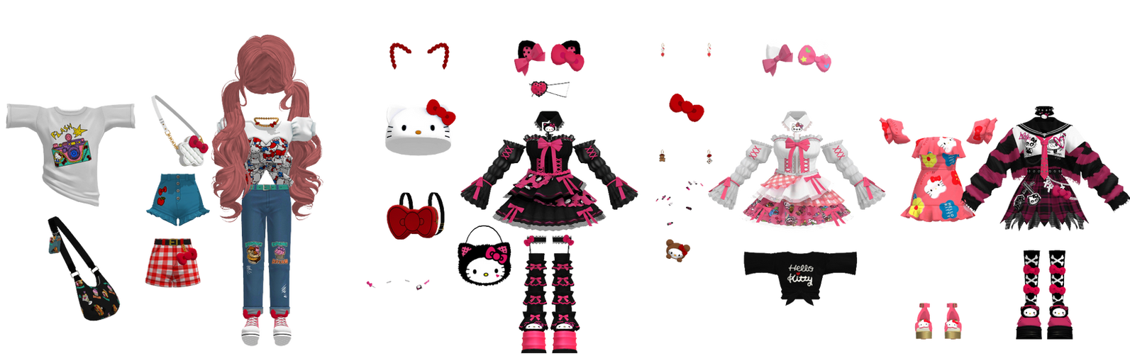 Hello Kitty Stuff [MMD/FBX] by redgravezz on DeviantArt