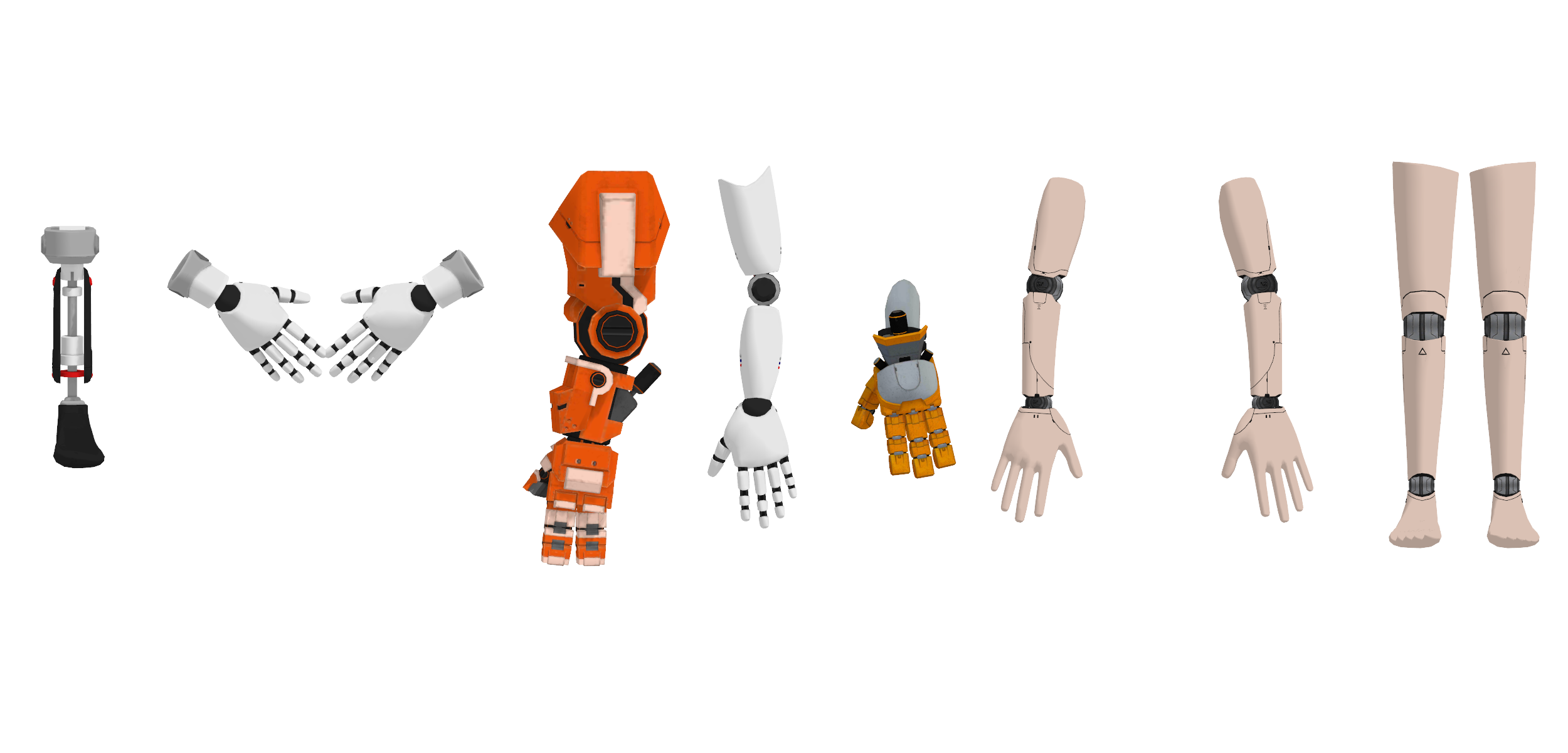 Prosthetics and Doll Parts [MMD/FBX] by redgravezz on DeviantArt