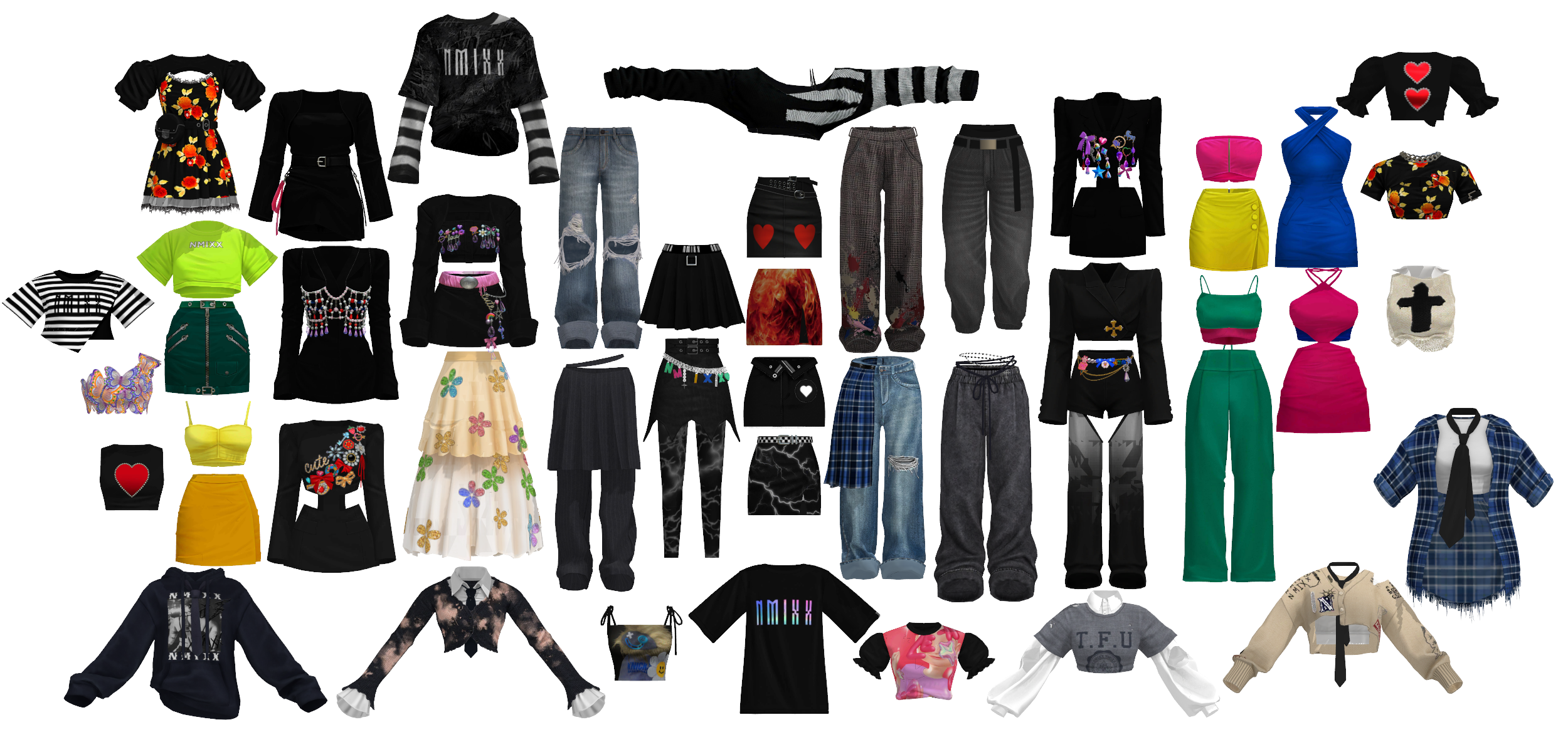 NMIXX Clothing [MMD/FBX] by redgravezz on DeviantArt