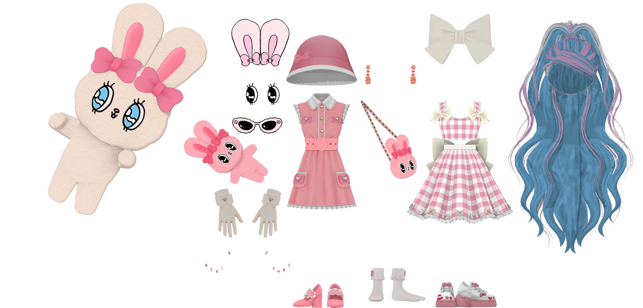 Esther Bunny Collection [MMD/FBX] by redgravezz on DeviantArt