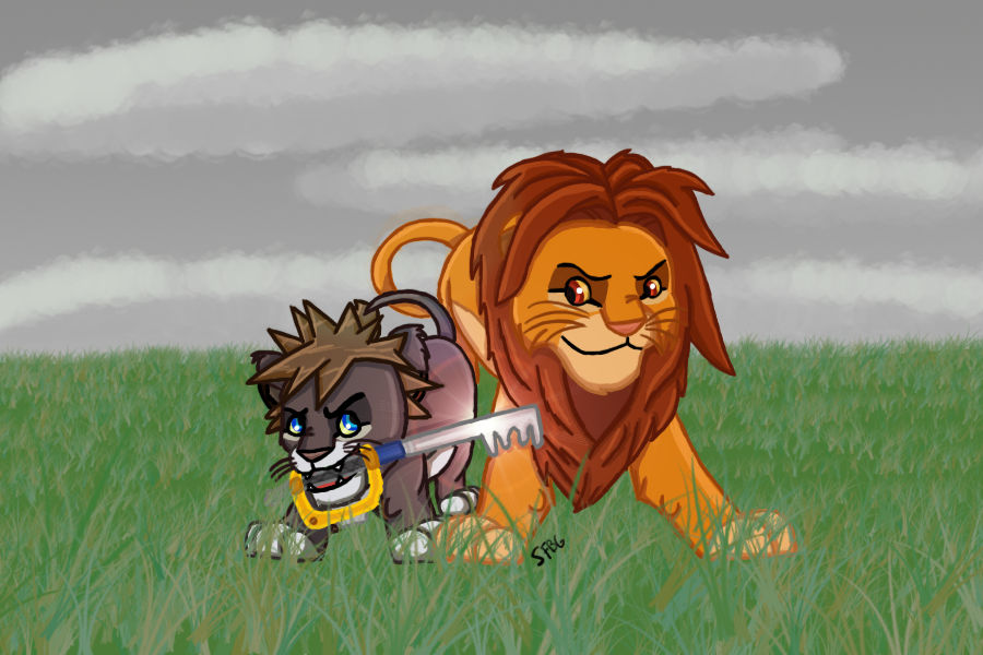 Kingdom Hearts Sora and Simba by SciFiBeatlesGleek on DeviantArt