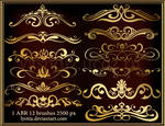 Vintage borders curlicues by Lyotta