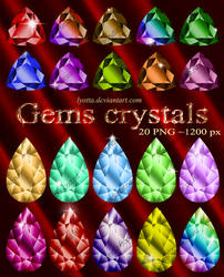 Precious stones crystals