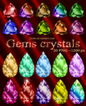 Precious stones crystals