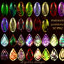 Iridescent gemstones