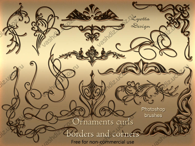 Ornaments curls photoshop brushes by Lyotta on DeviantArt
