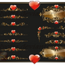 Borders and corners with hearts LZ 23