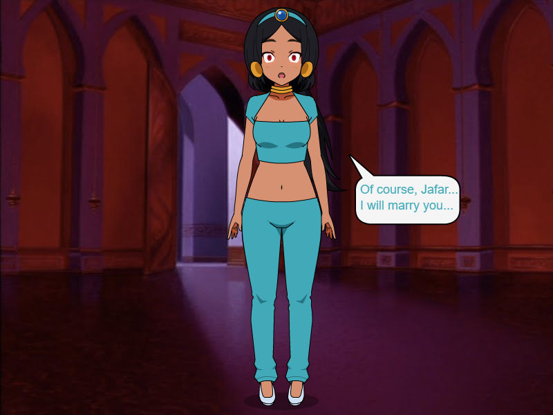 Jasmine, Hypnotized by Jafar by HypnolordX on DeviantArt.