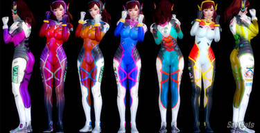 DOWNLOAD: H - D.VA - costume pack V1.1 [DOA5LR]