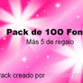 Packde 1OO fonts + 5 de regalo *--*