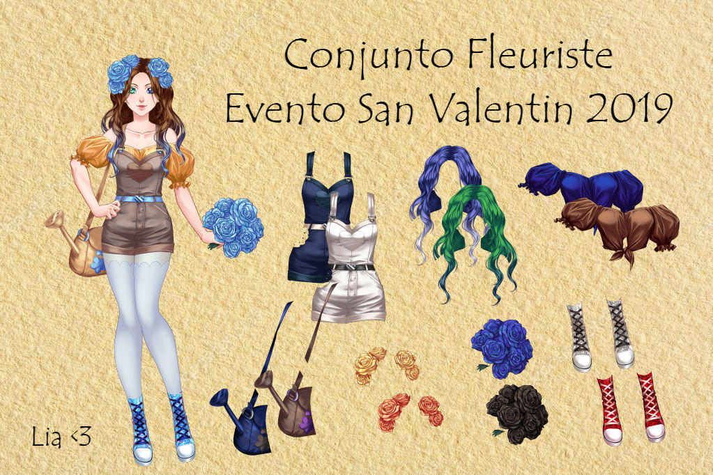 Conjunto Fleuriste Evento San Valentin 2019 By Liavongola On