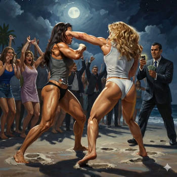 Interracial Topless Boxing 2 - Commission by RamjiVT on DeviantArt