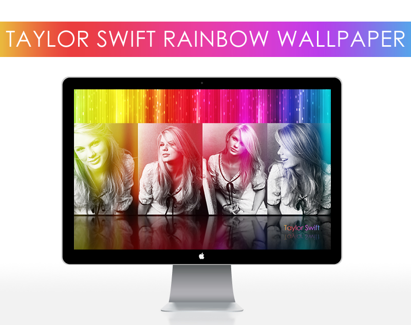 Taylor Swift Rainbow Wallpaper