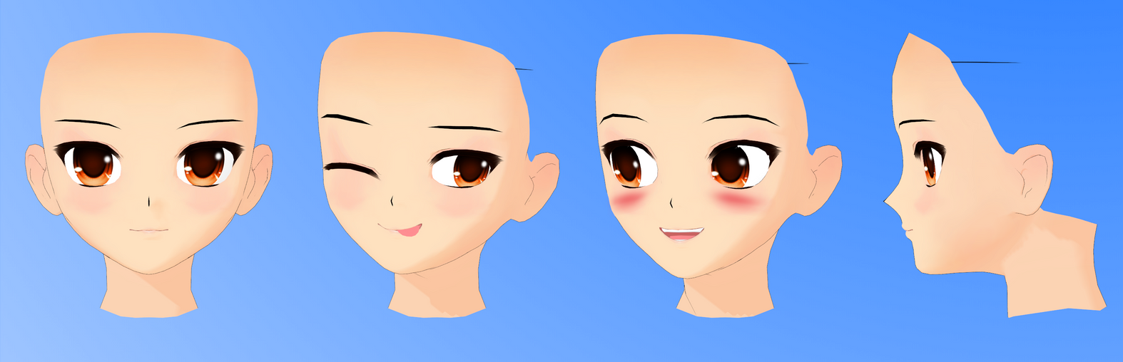 Face base. Head base expression. body &amp; face editor. base no face.