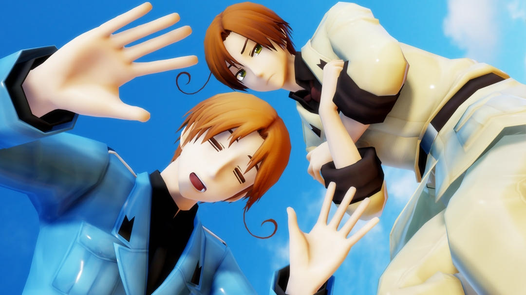 [MMD] Italy And Romano by Kyukoo on DeviantArt